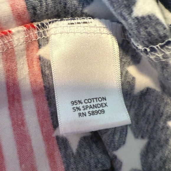 Allison Daley Red and Blue Boxy Short Sleeve Tee - Picture 5 of 8